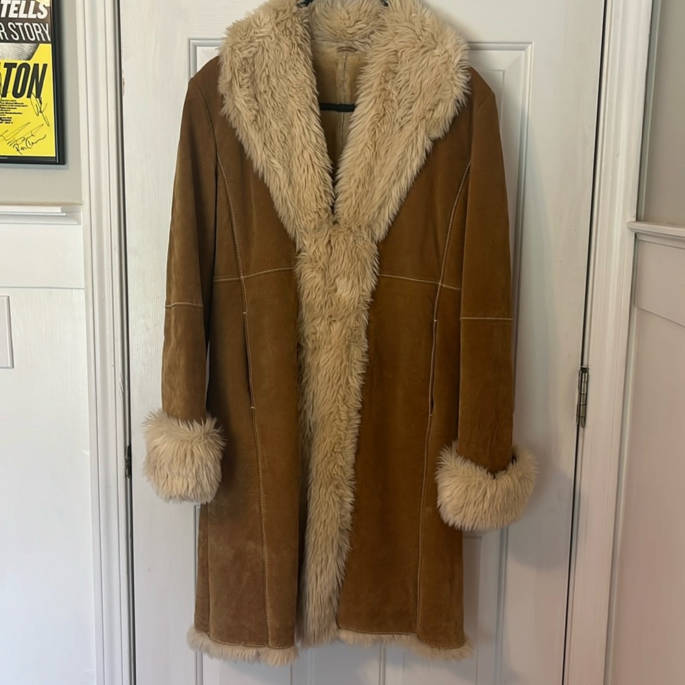 Penny Lane Bohemian Style Wilson’s Leather Suede Coat Size Medium